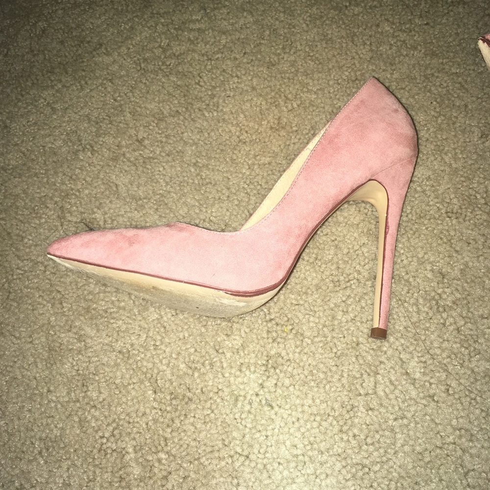 Rose/Suede Heels